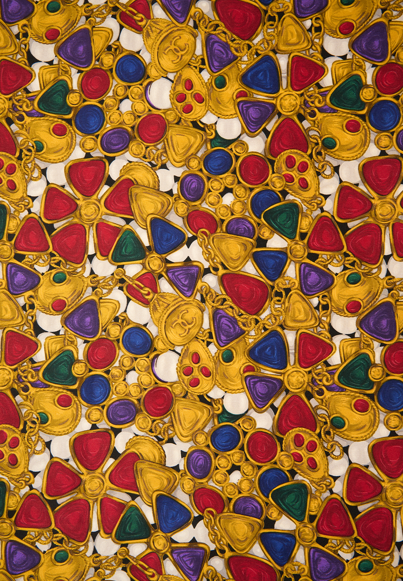 Chanel Printed Silk Scarf