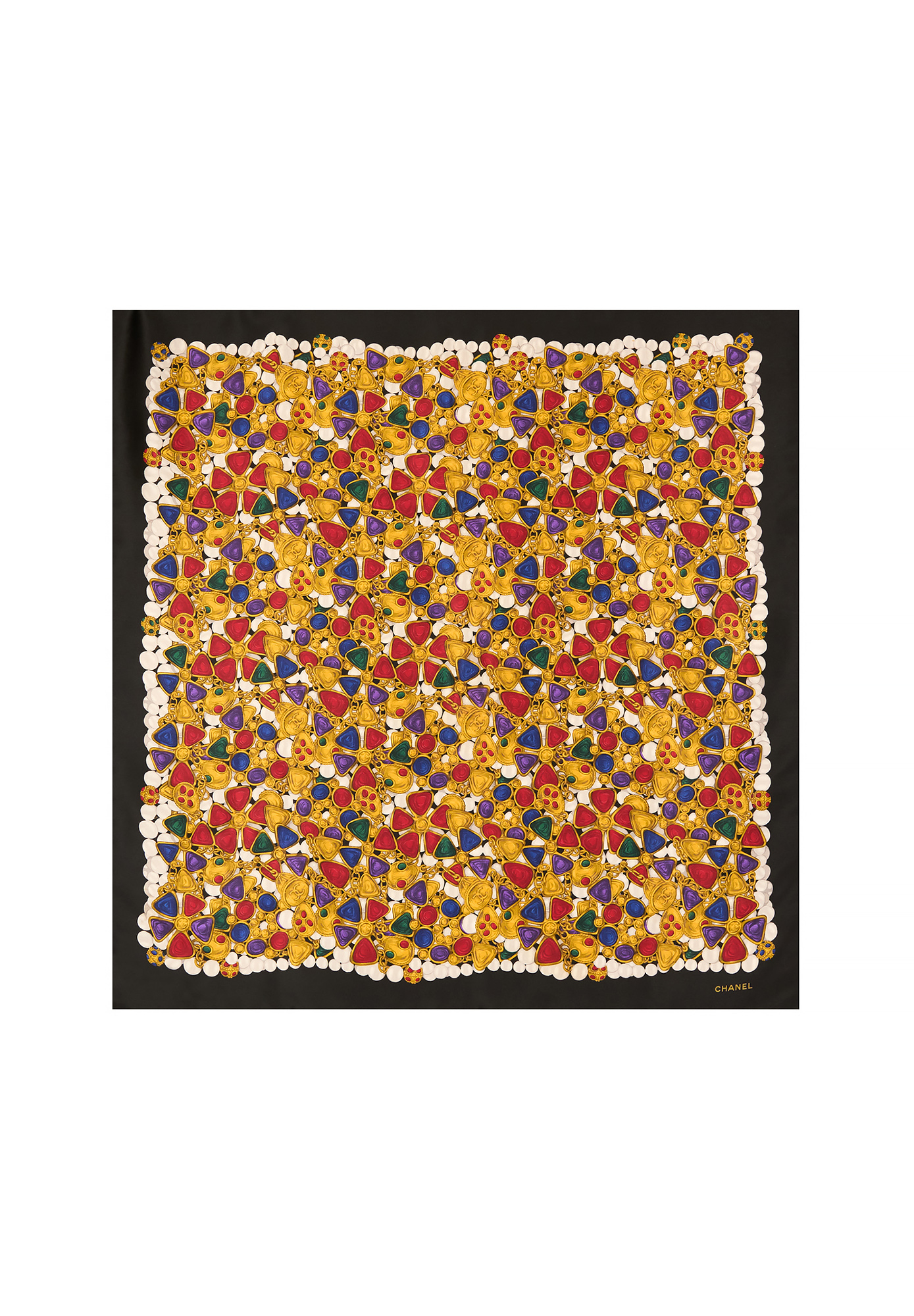 Chanel Printed Silk Scarf