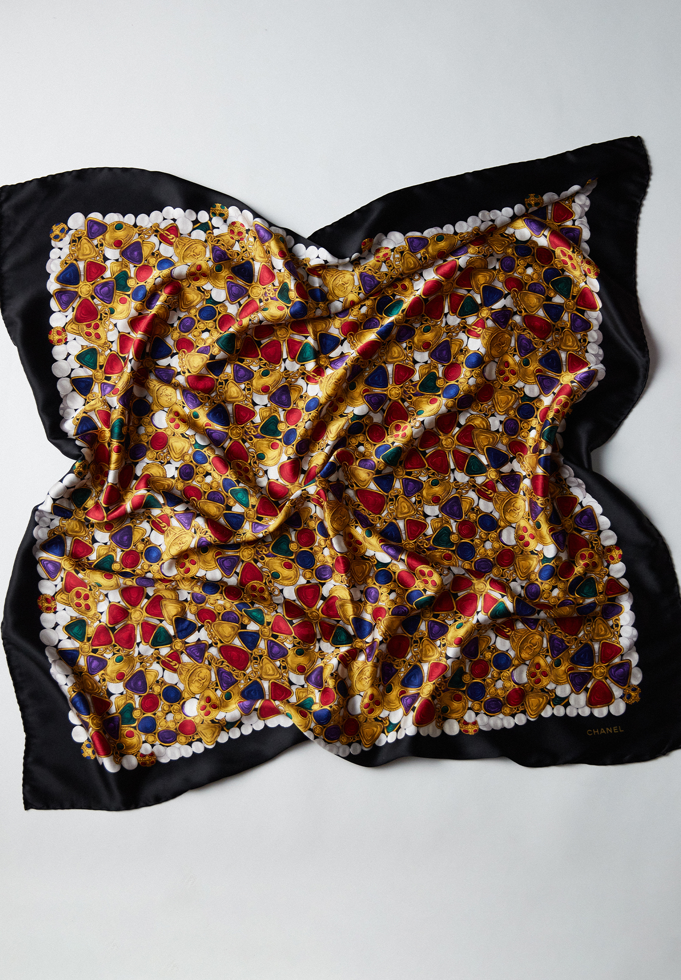 Chanel Printed Silk Scarf