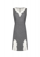 Christian Dior Grey Dress With Lace