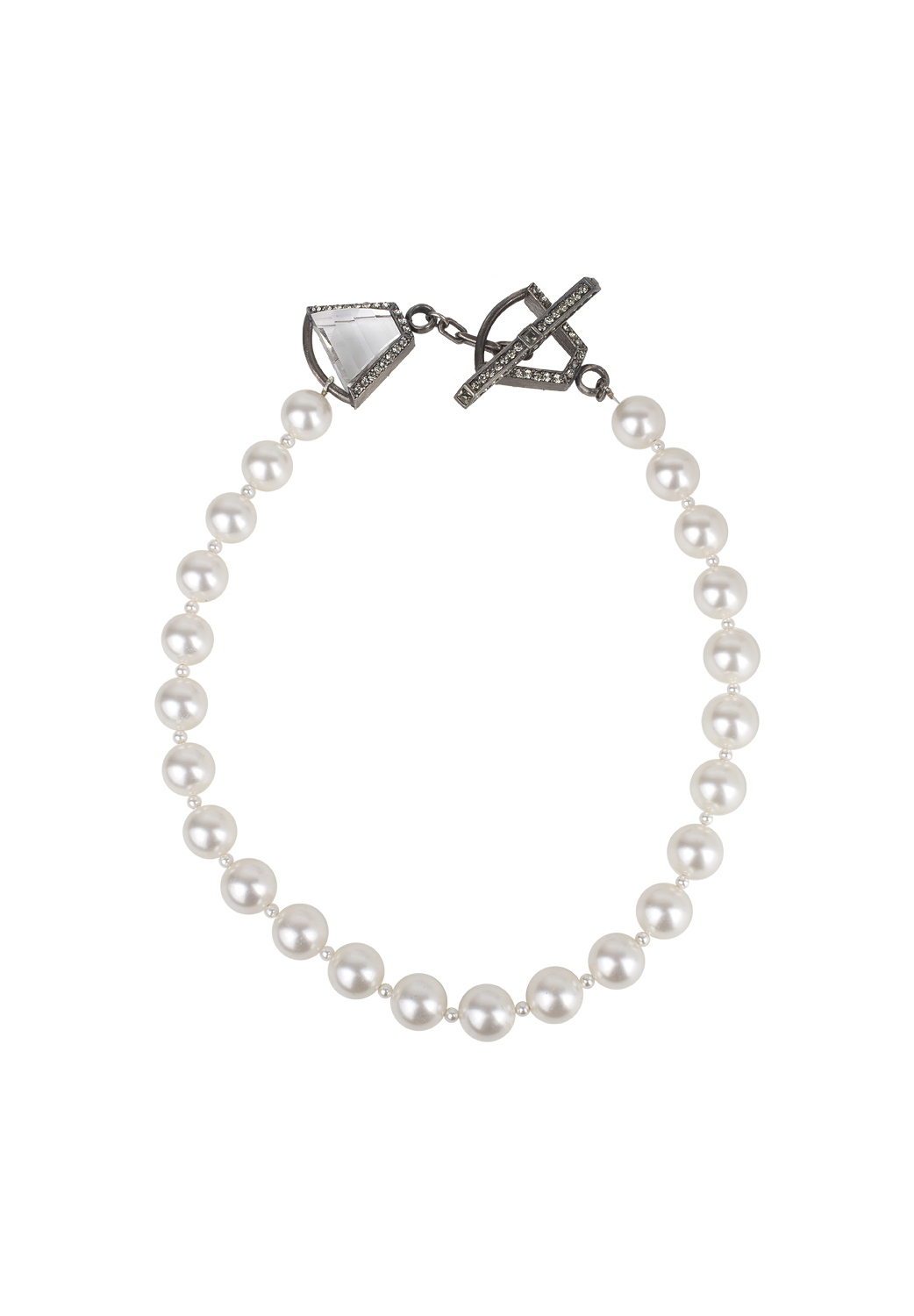 Lanvin Pearl Crystal Necklace