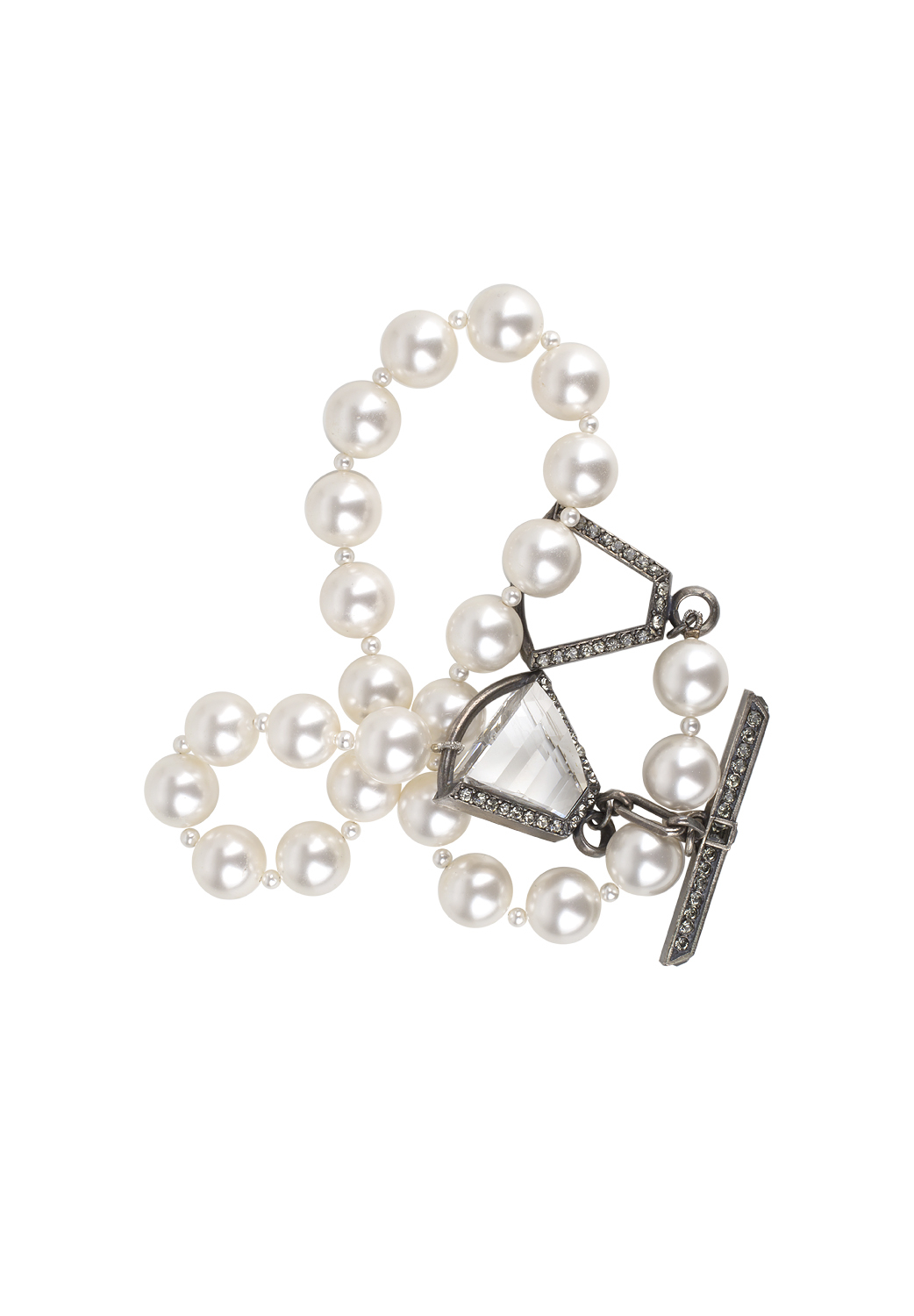 Lanvin Pearl Crystal Necklace