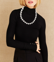 Lanvin Pearl Crystal Necklace