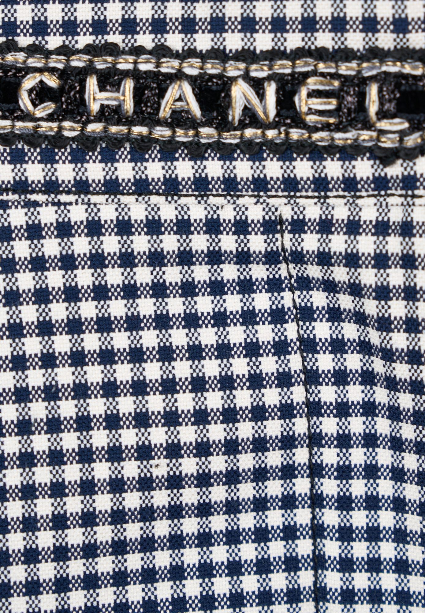 Chanel Checkered Trousers