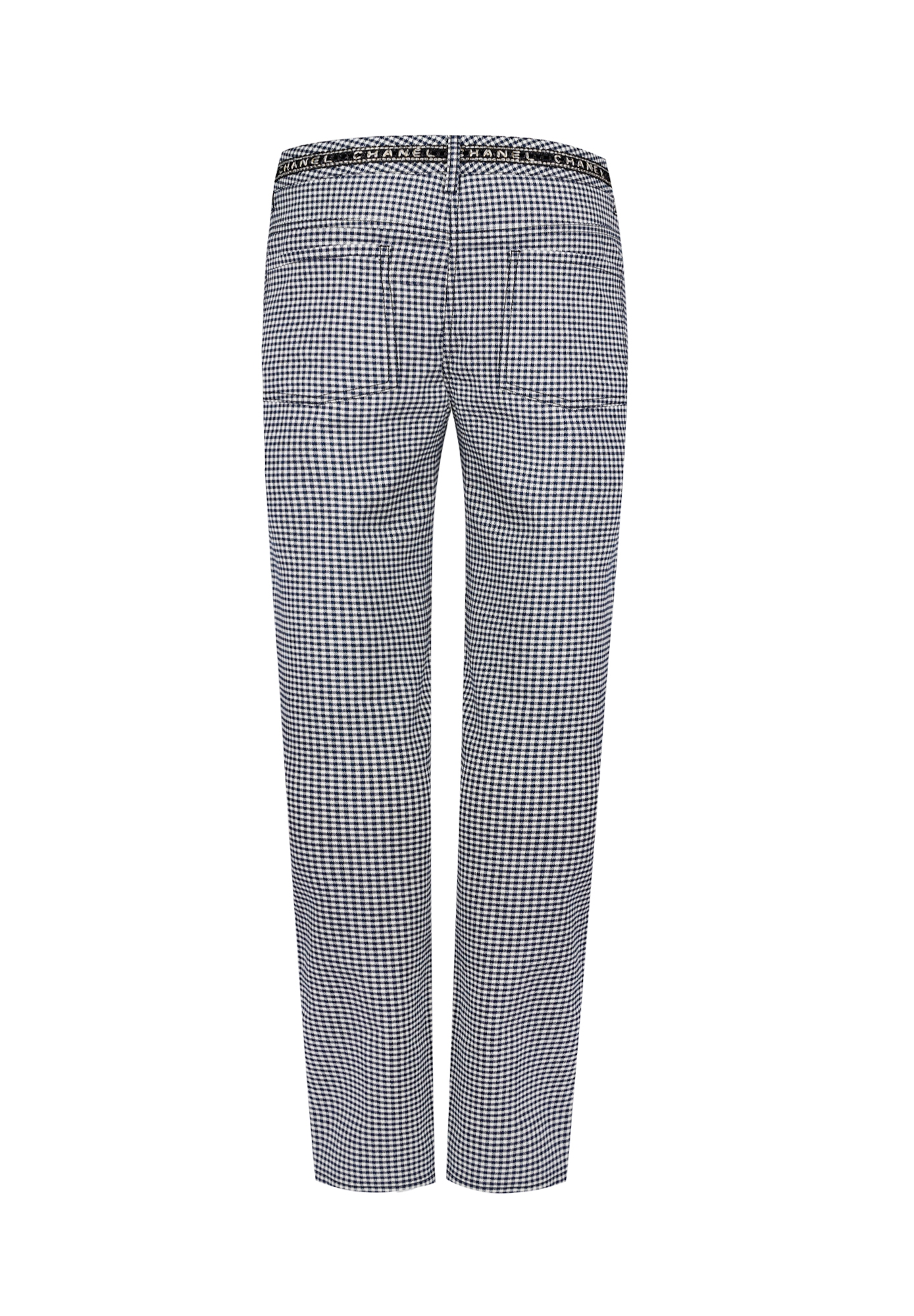 Chanel Checkered Trousers