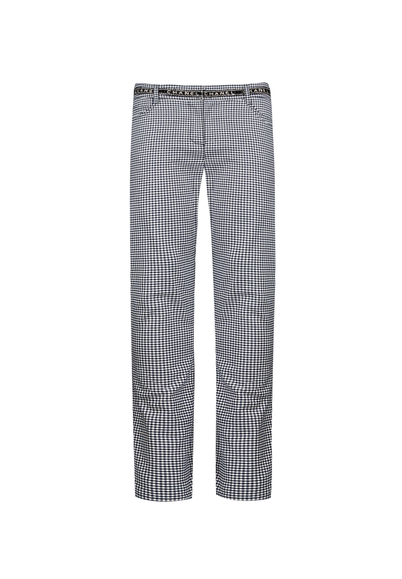 Chanel Checkered Trousers