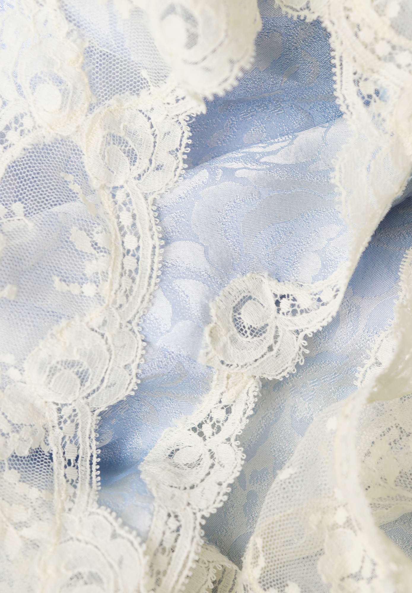 Christian Dior Light Blue Dress With Lace