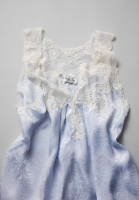 Christian Dior Light Blue Dress With Lace