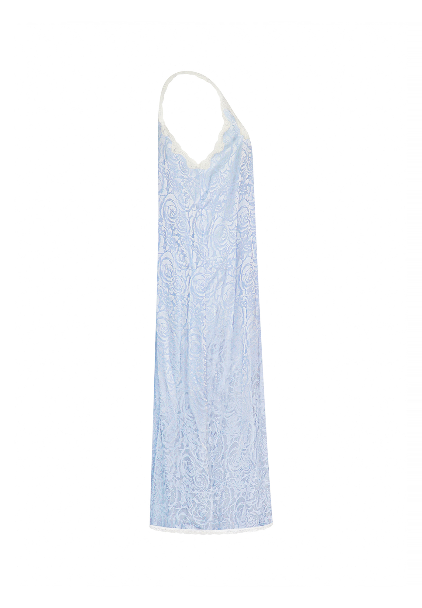 Christian Dior Light Blue Dress With Lace