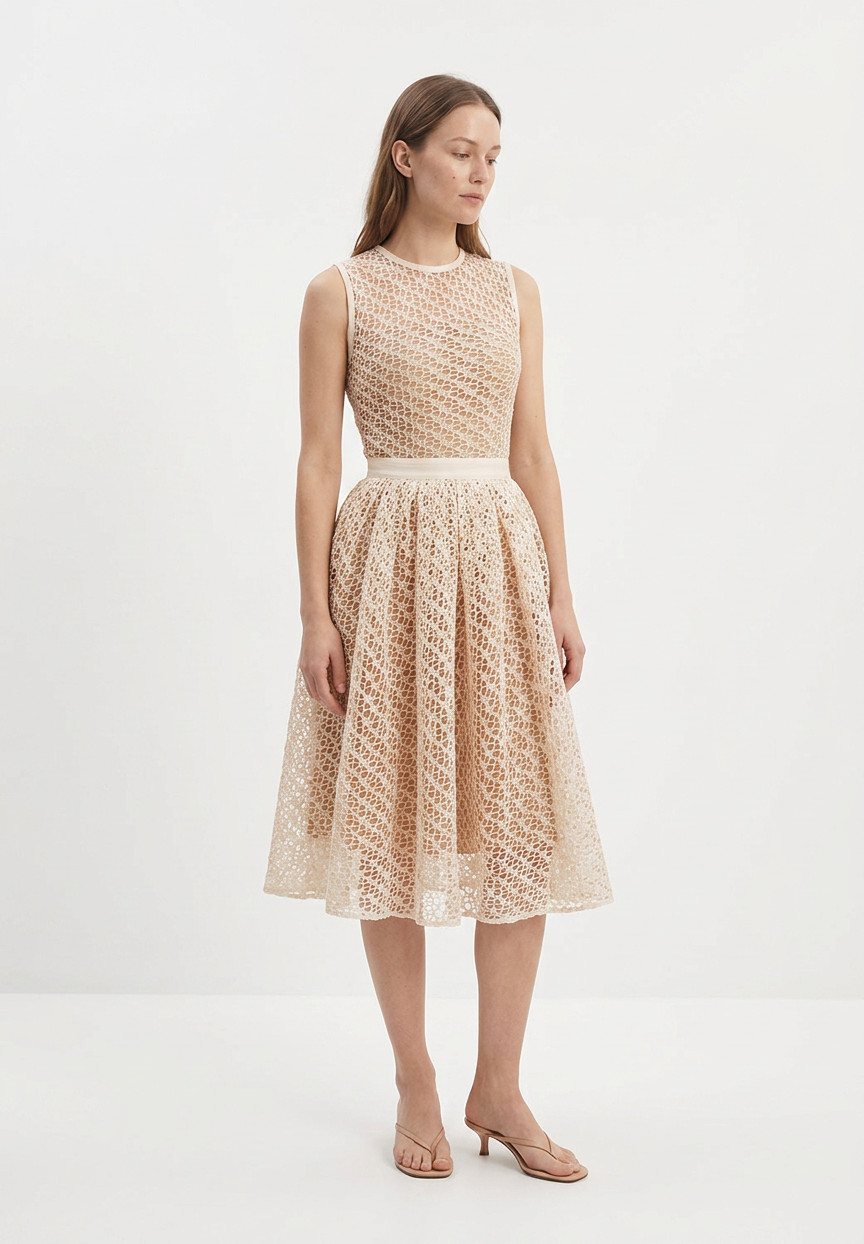 Christian Dior Coctail Beige Dress