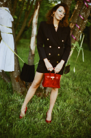 Hermès Birkin 25 Suede Ruby Bag