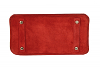 Hermès Birkin 25 Suede Ruby Bag