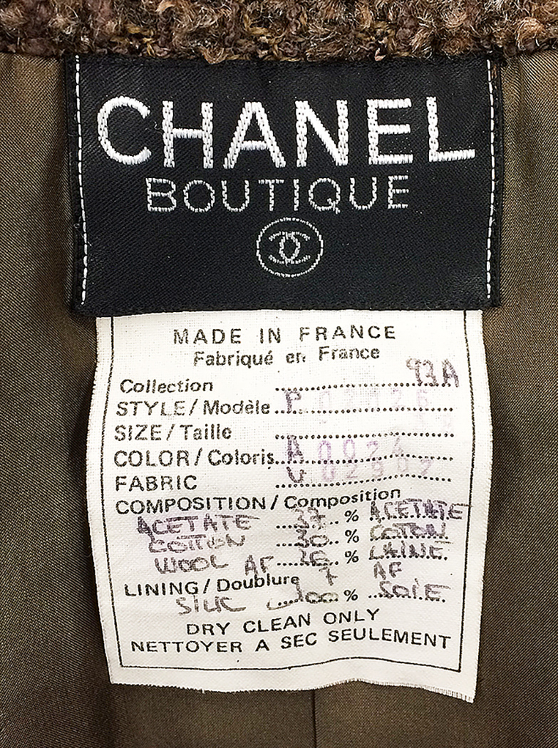 Chanel Brown Tweed Jacket