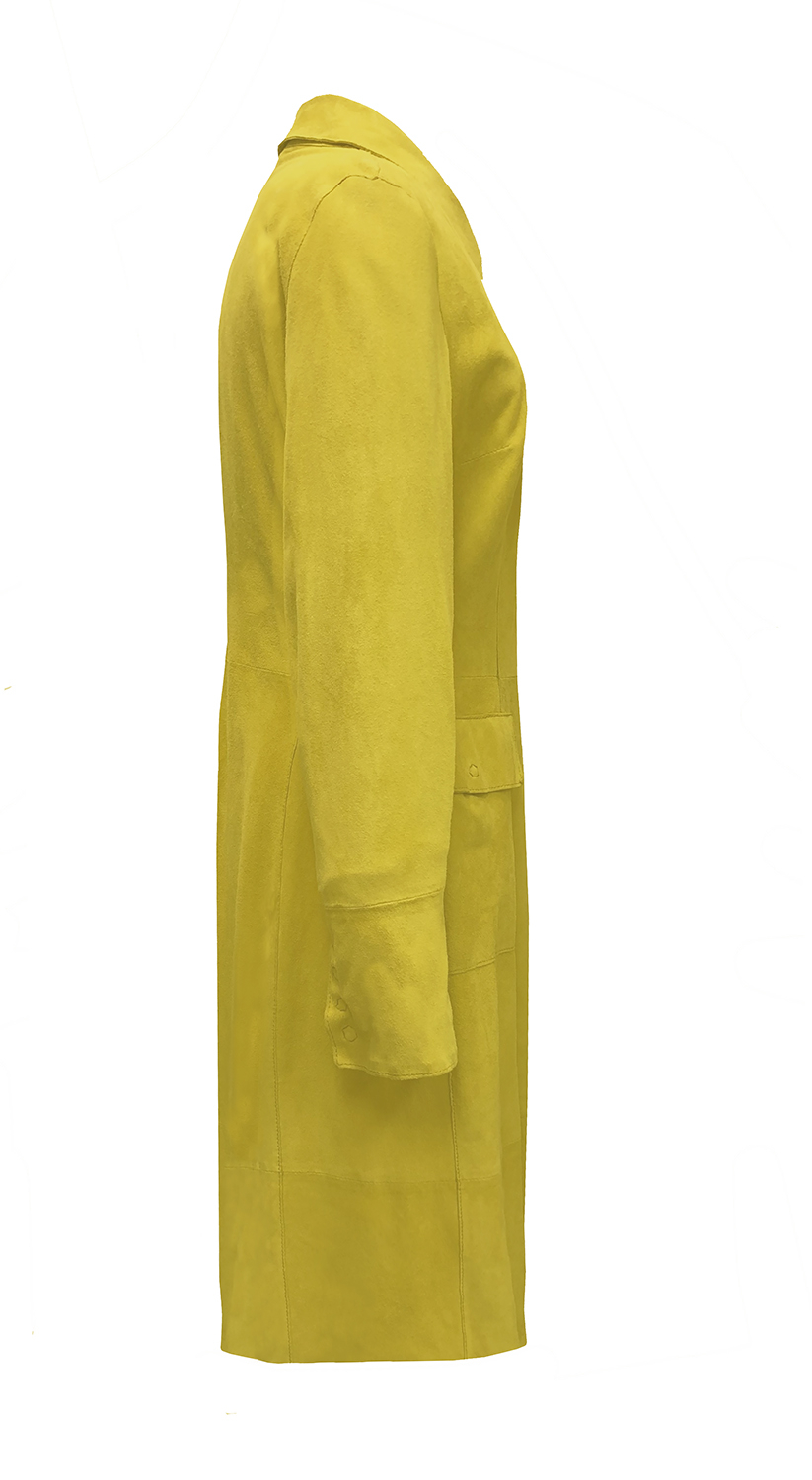 Dolce&Gabbana Yellow Suede Coat