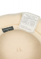 Chanel Cream Applique Beret