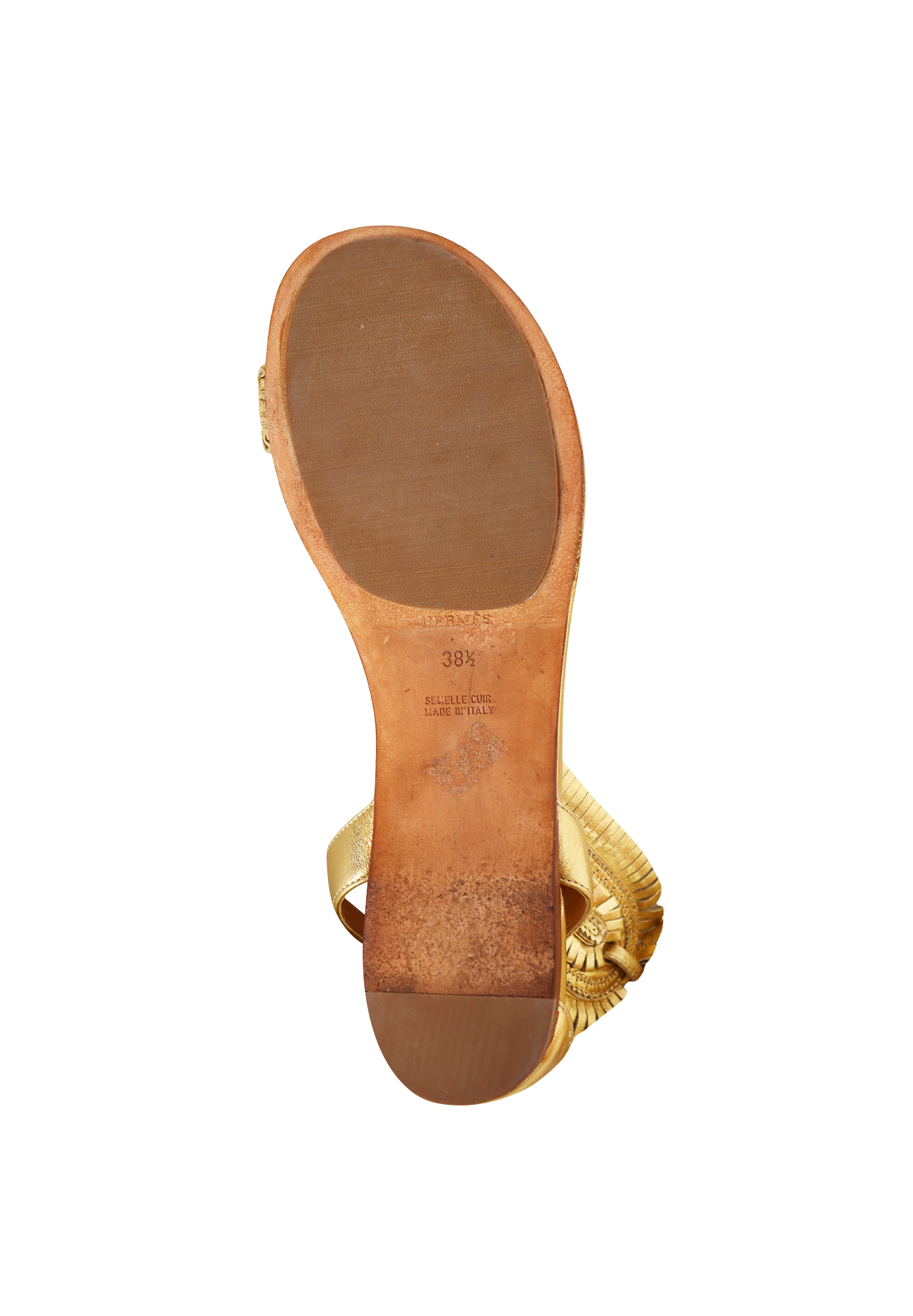 Hermès Golden Gladiator Sandals