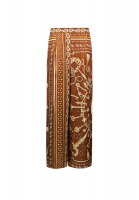 Hermès Brown Printed Trousers