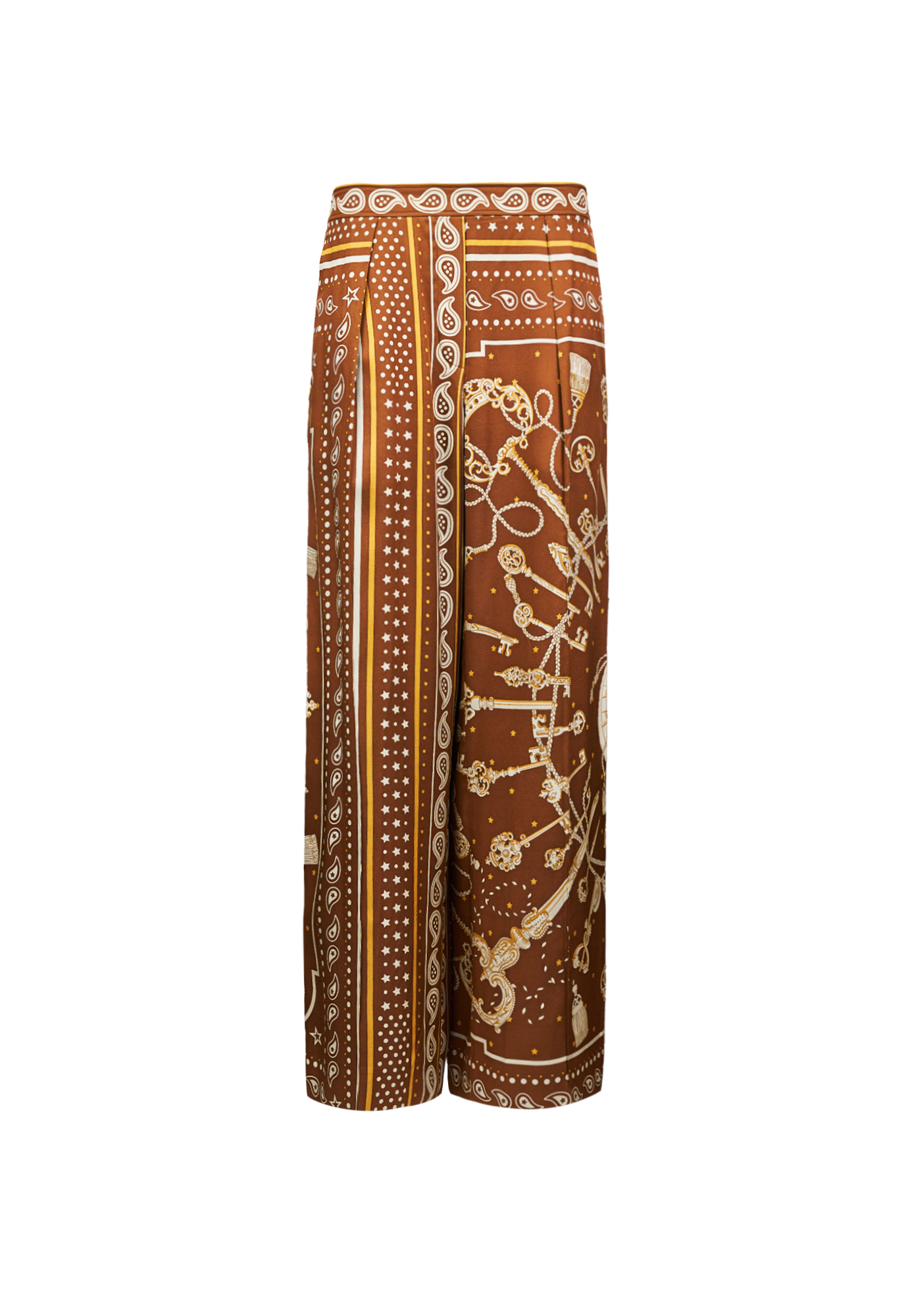 Hermès Brown Printed Trousers