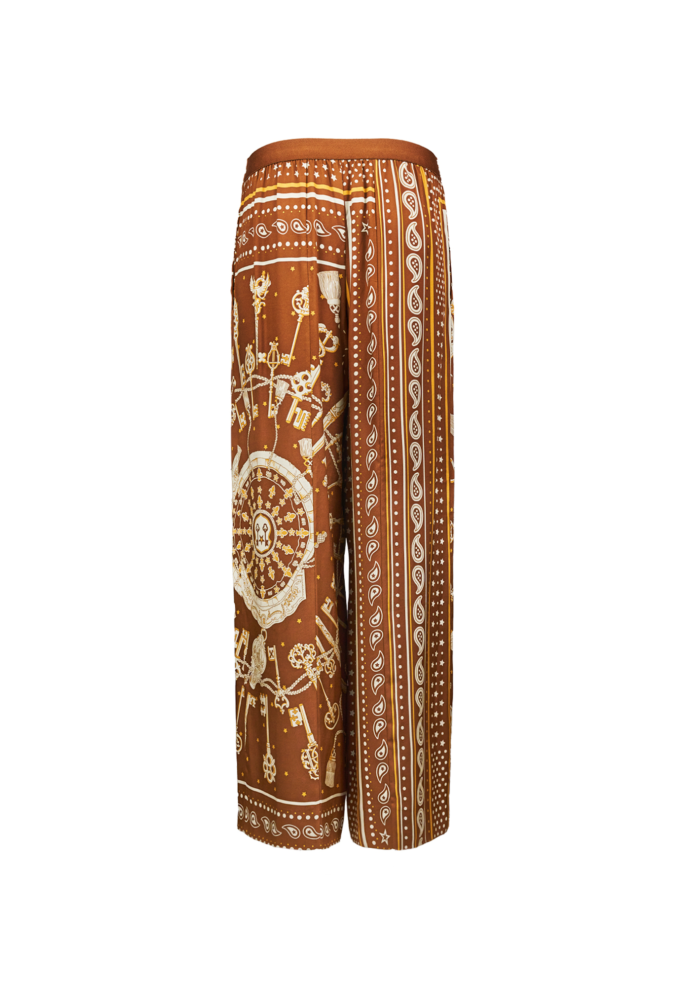 Hermès Brown Printed Trousers