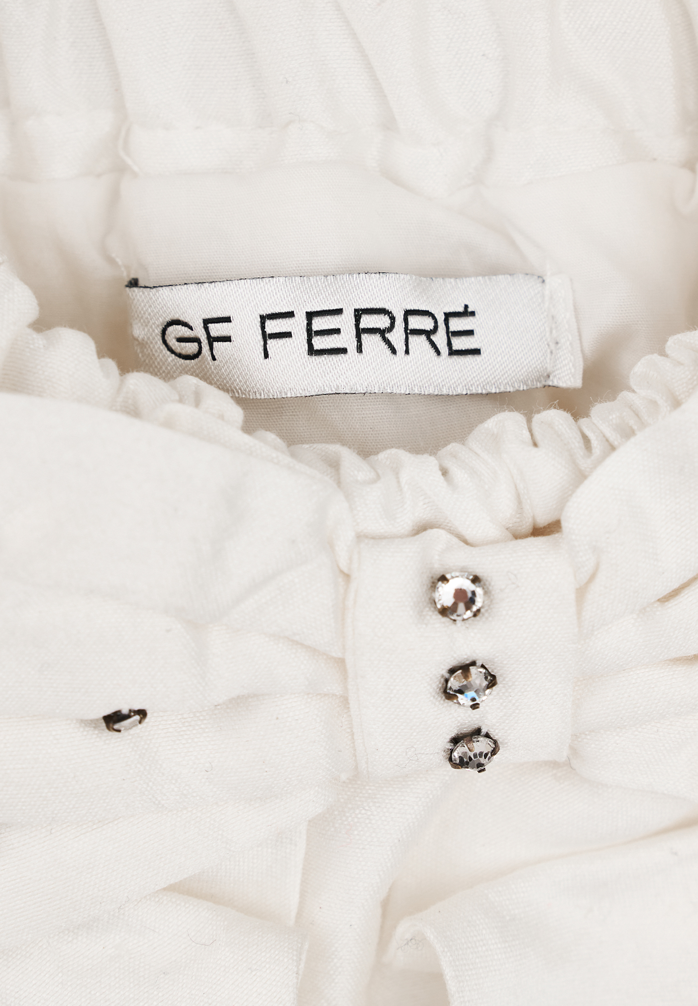 Gianfranco Ferre White Handbag