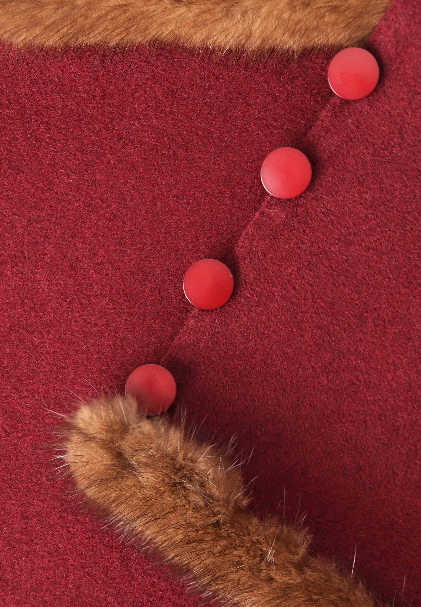 Valentino Collar With Fur Trim