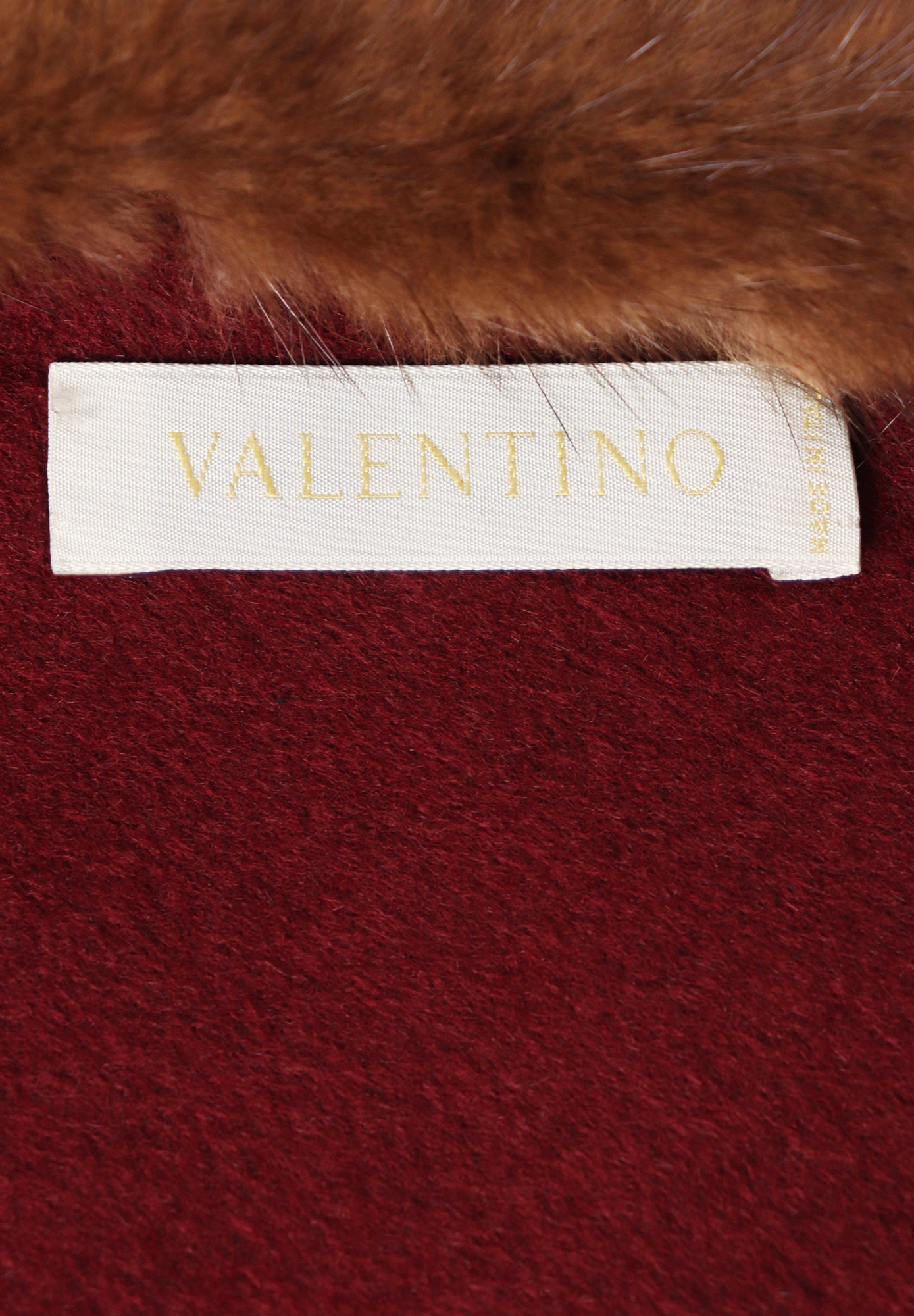 Valentino Collar With Fur Trim