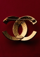 Chanel Logo Brooch