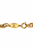 Chanel Twisted Necklace With Logo Pendant