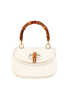 Gucci Bamboo White Handbag