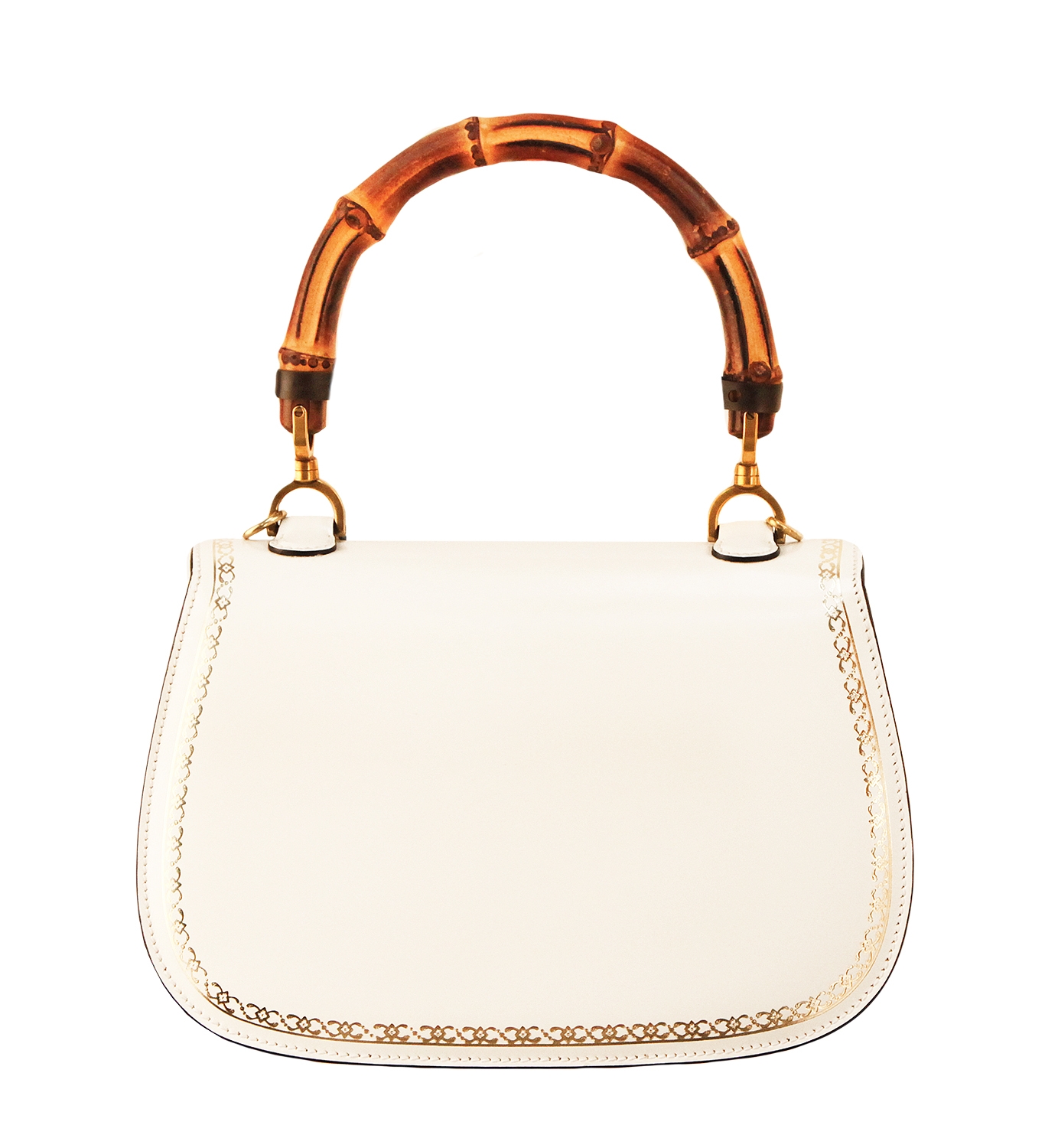 Gucci Bamboo White Handbag
