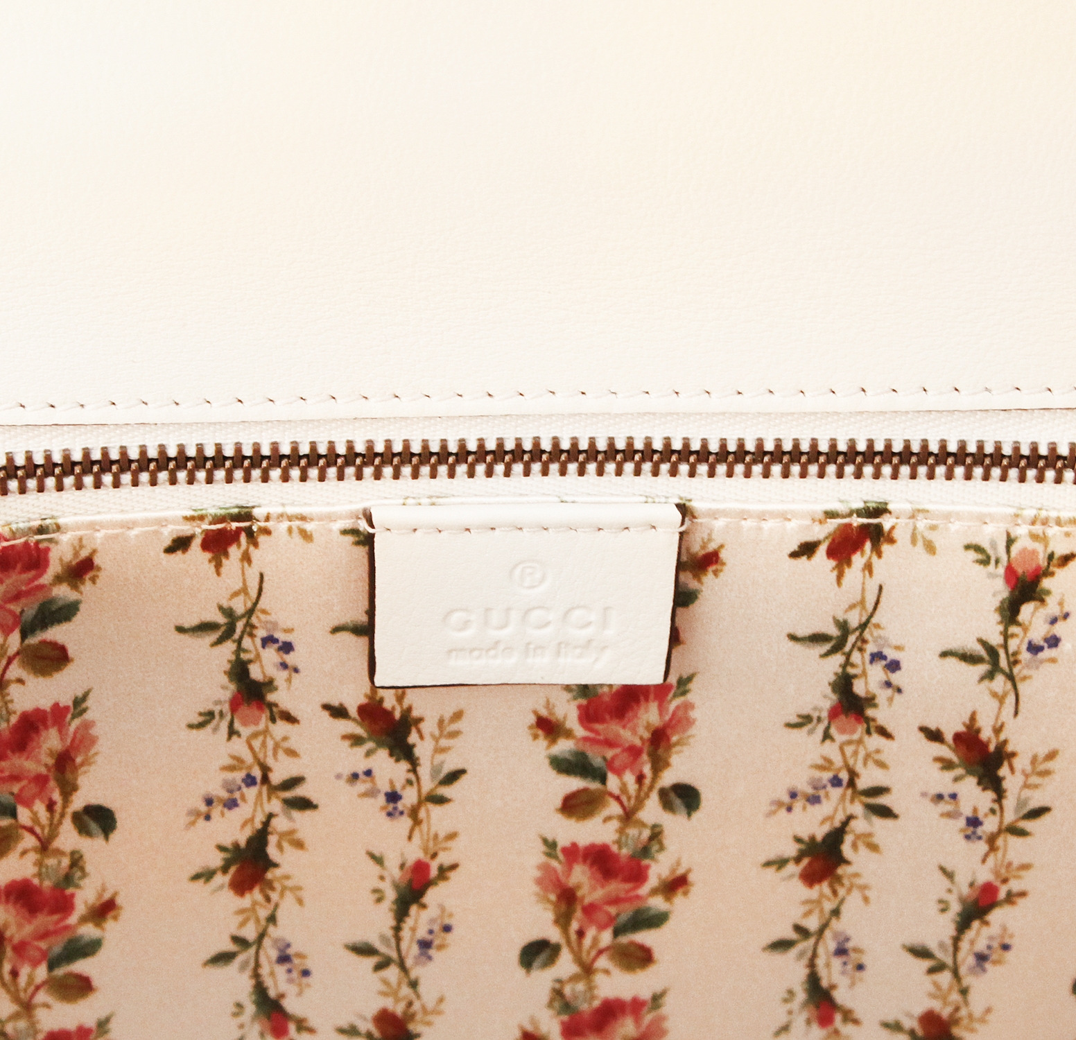 Gucci Bamboo White Handbag