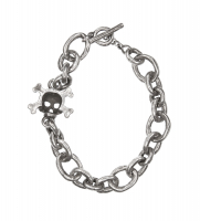 Silvery Skull Bracelet