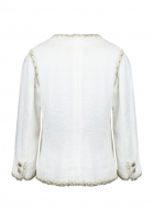 Chanel White Jacket with Golden Thread