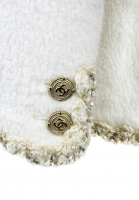 Chanel White Jacket with Golden Thread