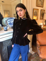 Yves Saint Laurent Black Velvet Jacket