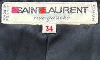Yves Saint Laurent Black Velvet Jacket