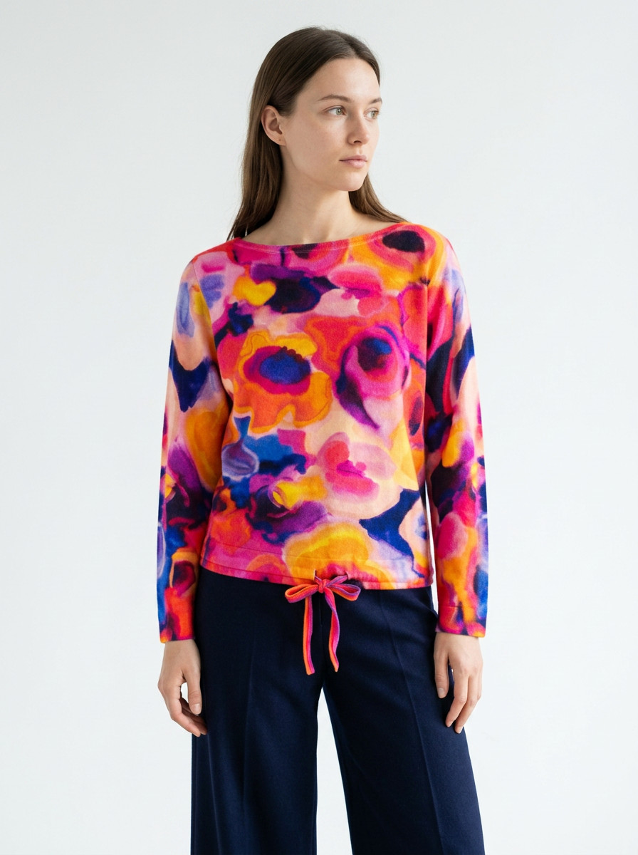 Chanel Multicolored Cashmere Sweater