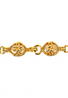 Chanel Necklace With Logo Pendant And Pearls