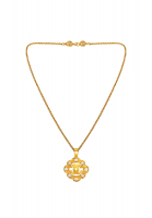 Chanel Necklace With Logo Pendant And Pearls