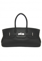 Black Hermes Birkin Shoulder Bag 42