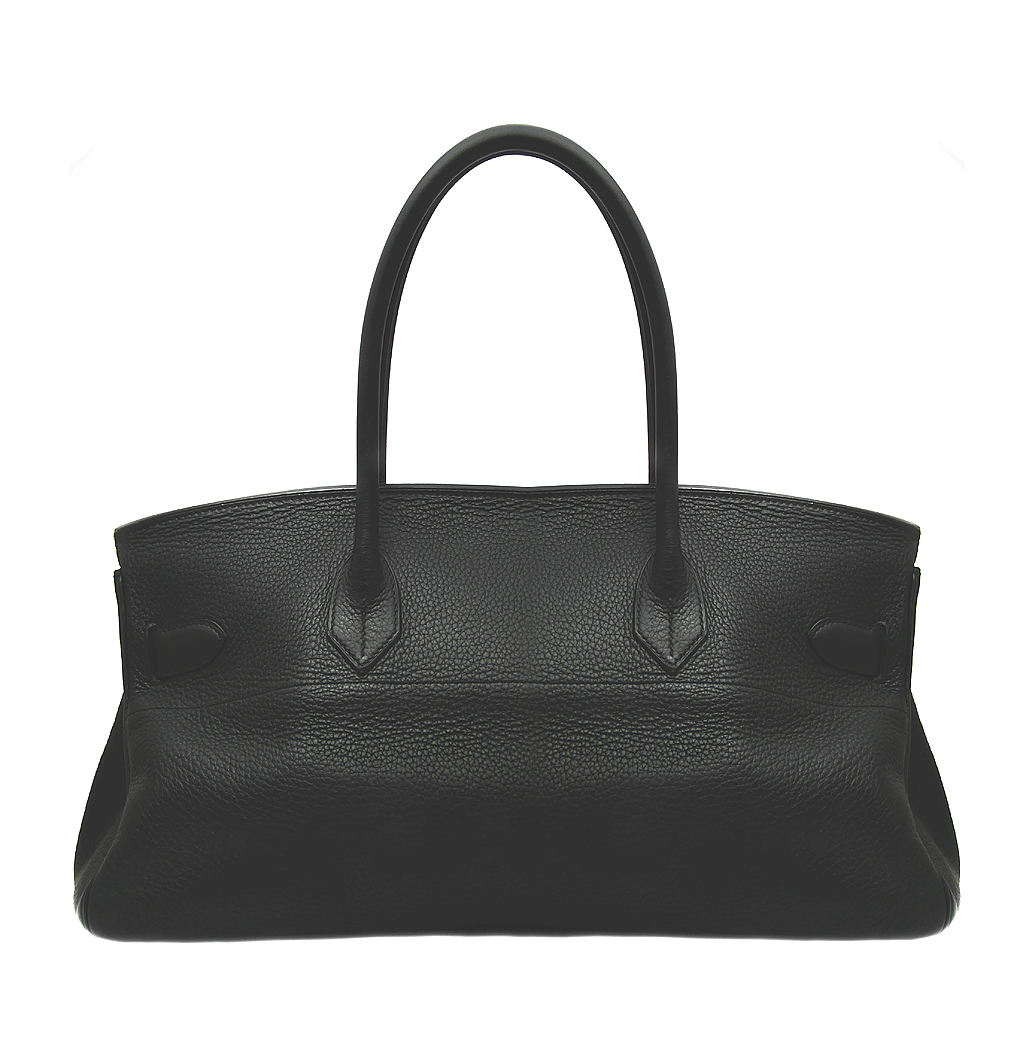 Black Hermes Birkin Shoulder Bag 42