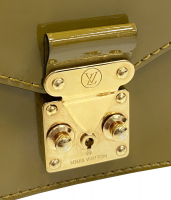 Louis Vuitton Monceau Olive Patent Leather Bag