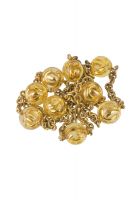 Chanel Gold Chain Logo Necklace