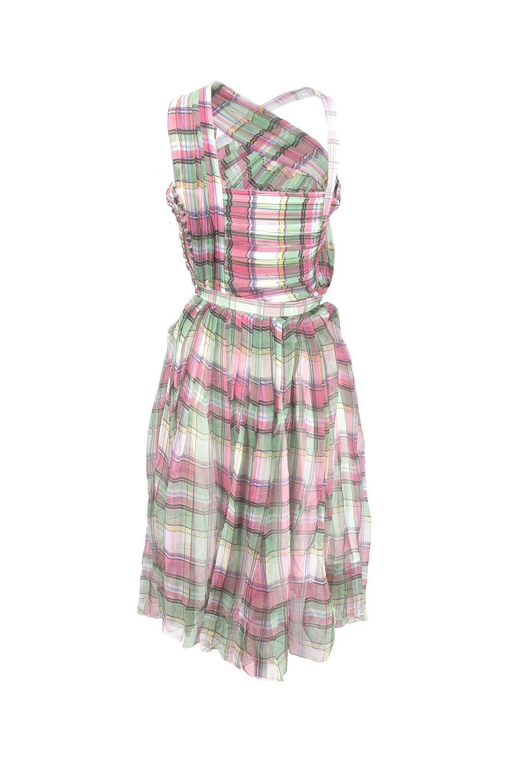 John Galliano Plaid Dress