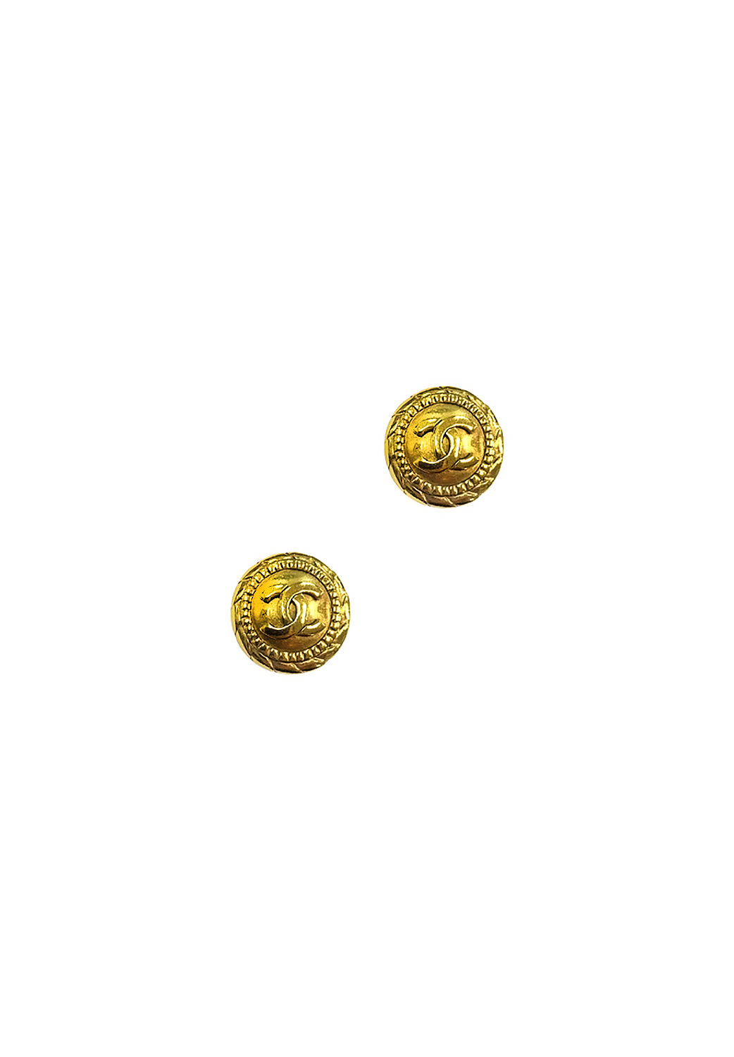 Chanel Logo Clip-On Earrings