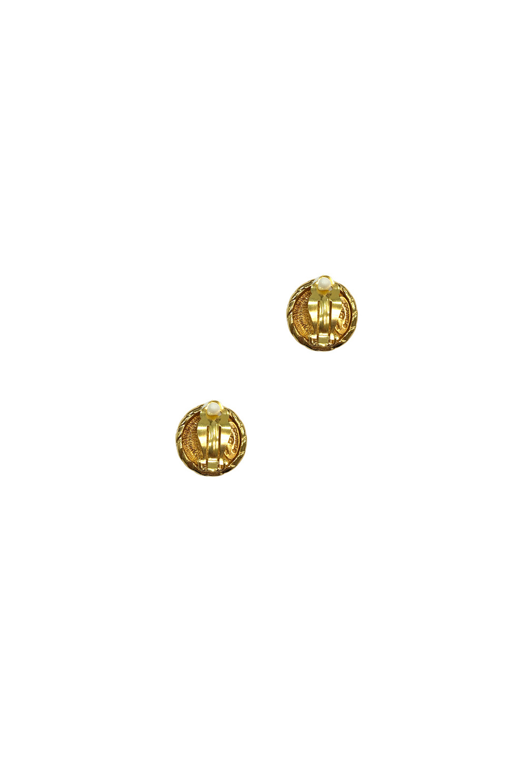 Chanel Logo Clip-On Earrings