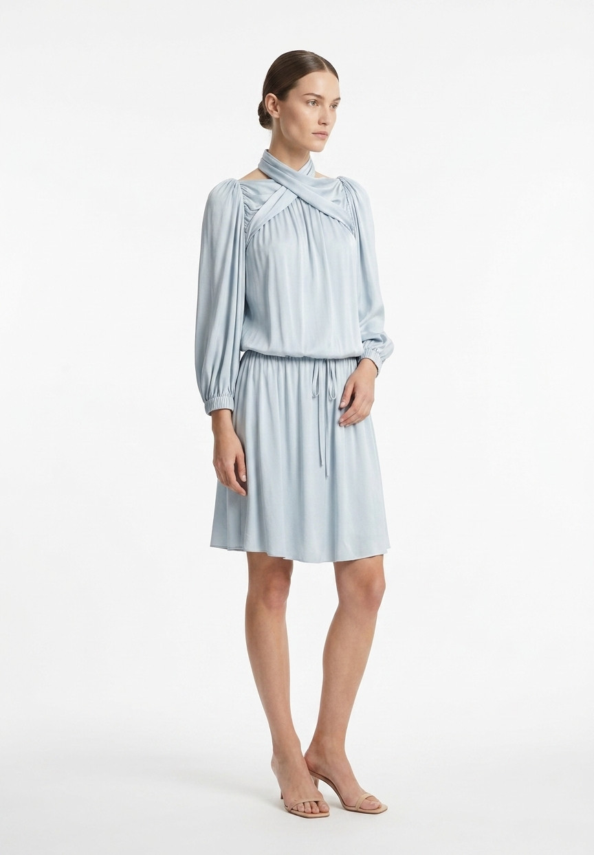 Chanel Silk Dress With Draping