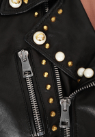 Black Leather Gucci Jacket with Studs