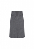 Chanel Dark Grey Wool Skirt