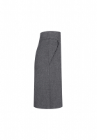 Chanel Dark Grey Wool Skirt